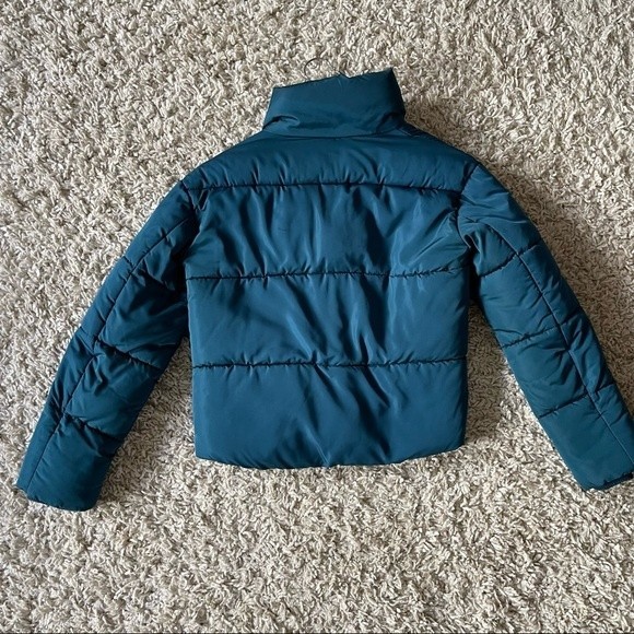 Primark Blue Green Puffer Short Jacket - 2XS - Picture 6 of 6